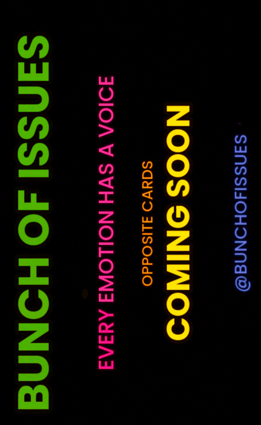 Bunch of Issues logo with character cast