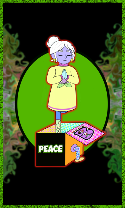 Peace character card
